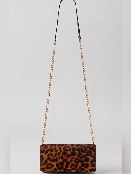 Ann Taylor Handbags - Haircalf Mini Crossbody Bag with Chain Strap